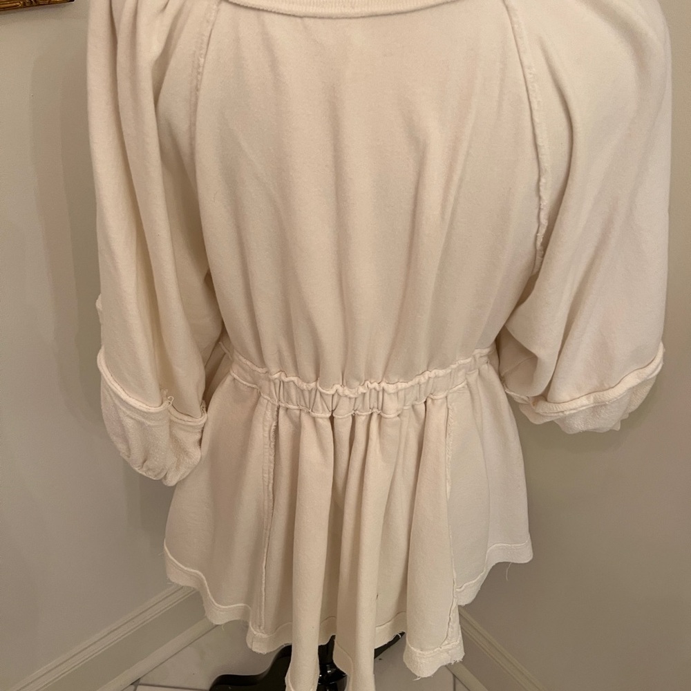 Free People White V-Neck Tunic - Picture 2 of 9